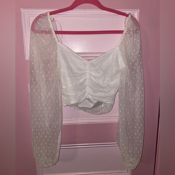 NEW Mesh Sleeve Top - Picture 1 of 2